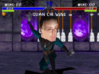 Bob Saget in the guise of Quan Chi.
