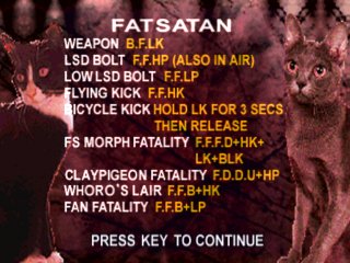 FatSatan's adjusted movelist.
